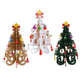 Maxbell Christmas Tree Bookshelf Desktop Decorative Creative for Festivals Gift Yellow