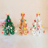 Maxbell Christmas Tree Bookshelf Desktop Decorative Creative for Festivals Gift Yellow
