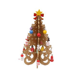 Maxbell Christmas Tree Bookshelf Desktop Decorative Creative for Festivals Gift Yellow