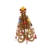 Maxbell Christmas Tree Bookshelf Desktop Decorative Creative for Festivals Gift Yellow