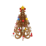 Maxbell Christmas Tree Bookshelf Desktop Decorative Creative for Festivals Gift Yellow