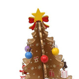 Maxbell Christmas Tree Bookshelf Desktop Decorative Creative for Festivals Gift Yellow