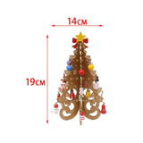 Maxbell Christmas Tree Bookshelf Desktop Decorative Creative for Festivals Gift Yellow
