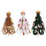 Maxbell Christmas Tree Bookshelf Desktop Decorative Creative for Festivals Gift Yellow