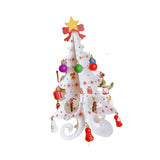 Maxbell Christmas Tree Bookshelf Desktop Decorative Creative for Festivals Gift White