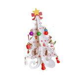 Maxbell Christmas Tree Bookshelf Desktop Decorative Creative for Festivals Gift White
