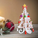 Maxbell Christmas Tree Bookshelf Desktop Decorative Creative for Festivals Gift White