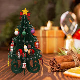 Maxbell Christmas Tree Bookshelf Desktop Decorative Creative for Festivals Gift Green