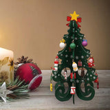 Maxbell Christmas Tree Bookshelf Desktop Decorative Creative for Festivals Gift Green