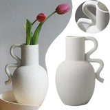 Maxbell Ceramic Vase Decorative Art Vases Flower Vase Tabletop Vase Home Decoration StyleA