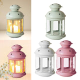 Maxbell Candle Holder Candlestick Windproof Crafts Hanging for Living Room Outdoor Green