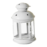 Maxbell Candle Holder Candlestick Windproof Crafts Hanging for Living Room Outdoor White