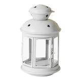 Maxbell Candle Holder Candlestick Windproof Crafts Hanging for Living Room Outdoor White