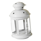 Maxbell Candle Holder Candlestick Windproof Crafts Hanging for Living Room Outdoor White