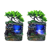 Maxbell Tabletop Water Fountain Housewarming Gift Decorative for Meditation Desk with Mist