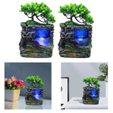 Maxbell Tabletop Water Fountain Housewarming Gift Decorative for Meditation Desk with Mist