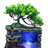 Maxbell Tabletop Water Fountain Housewarming Gift Decorative for Meditation Desk with Mist