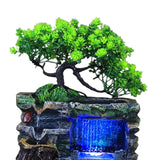 Maxbell Tabletop Water Fountain Housewarming Gift Decorative for Meditation Desk without Mist