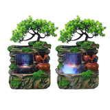 Maxbell Tabletop Fountain Waterscape Housewarming Gift for Indoor Home Decor Office with Mist