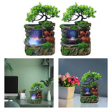 Maxbell Tabletop Fountain Waterscape Housewarming Gift for Indoor Home Decor Office with Mist