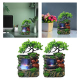 Maxbell Tabletop Fountain Waterscape Housewarming Gift for Indoor Home Decor Office with Mist