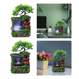 Maxbell Tabletop Fountain Waterscape Housewarming Gift for Indoor Home Decor Office with Mist