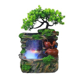 Maxbell Tabletop Fountain Waterscape Housewarming Gift for Indoor Home Decor Office with Mist