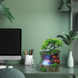 Maxbell Tabletop Fountain Waterscape Housewarming Gift for Indoor Home Decor Office with Mist