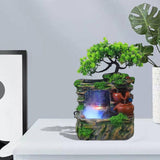 Maxbell Tabletop Fountain Waterscape Housewarming Gift for Indoor Home Decor Office with Mist