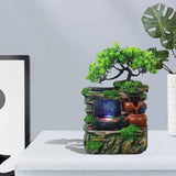 Maxbell Tabletop Fountain Waterscape Housewarming Gift for Indoor Home Decor Office without Mist
