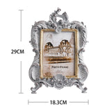 Maxbell Retro Style Photo Frame Ornate Resin Picture Frame for Bedroom Hallway Decor 6inches