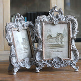 Maxbell Retro Style Photo Frame Ornate Resin Picture Frame for Bedroom Hallway Decor 6inches