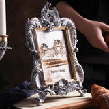 Maxbell Retro Style Photo Frame Ornate Resin Picture Frame for Bedroom Hallway Decor 6inches