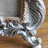 Maxbell Retro Style Photo Frame Ornate Resin Picture Frame for Bedroom Hallway Decor 6inches