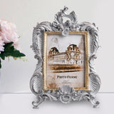Maxbell Retro Style Photo Frame Ornate Resin Picture Frame for Bedroom Hallway Decor 6inches