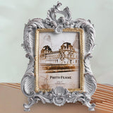 Maxbell Retro Style Photo Frame Ornate Resin Picture Frame for Bedroom Hallway Decor 6inches