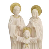 Maxbell Holy Family Resin Statue Tea Lights Candles Cabinet Nativity Scene Figurines