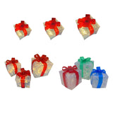 Maxbell Lighted Gift Boxes Christmas Bow for Birthday Anniversaries Thanksgiving Red 13cm