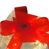 Maxbell Lighted Gift Boxes Christmas Bow for Birthday Anniversaries Thanksgiving Red 15cm
