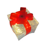 Maxbell Lighted Gift Boxes Christmas Bow for Birthday Anniversaries Thanksgiving Red 15cm