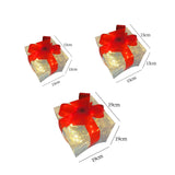 Maxbell Lighted Gift Boxes Christmas Bow for Birthday Anniversaries Thanksgiving set 1