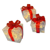 Maxbell Lighted Gift Boxes Christmas Bow for Birthday Anniversaries Thanksgiving set 1