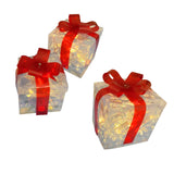 Maxbell Lighted Gift Boxes Christmas Bow for Birthday Anniversaries Thanksgiving set 1