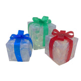 Maxbell Lighted Gift Boxes Christmas Bow for Birthday Anniversaries Thanksgiving Three color Set 2