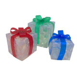 Maxbell Lighted Gift Boxes Christmas Bow for Birthday Anniversaries Thanksgiving Three color Set 2