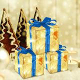 Maxbell Christmas LED Gift Box Glittering Present Boxes for New Year Holiday Party 3Sizes