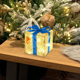 Maxbell Christmas LED Gift Box Glittering Present Boxes for New Year Holiday Party M