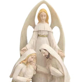 Maxbell Holy Family Resin Statue Sculpture Display Artwork Nativity Scene Figurines
