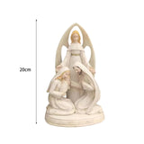 Maxbell Holy Family Resin Statue Sculpture Display Artwork Nativity Scene Figurines