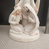 Maxbell Holy Family Resin Statue Sculpture Display Artwork Nativity Scene Figurines